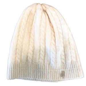 Vintage Lauren By Ralph Lauren Cashmere, Cream Beanie